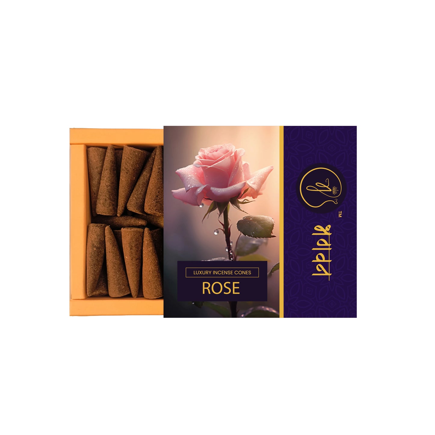 Bhagvan Rose Organic Dhoop Cone - Bhagvan
