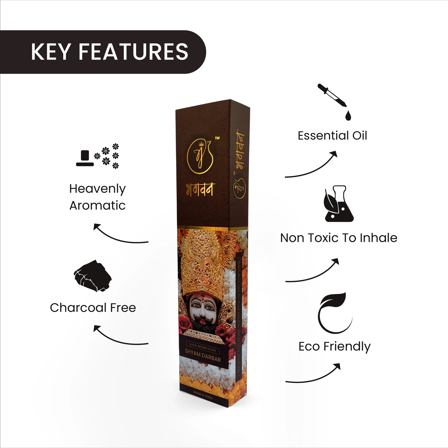 Bhagvan Shyam Darbar Organic Agarbatti - Bhagvan
