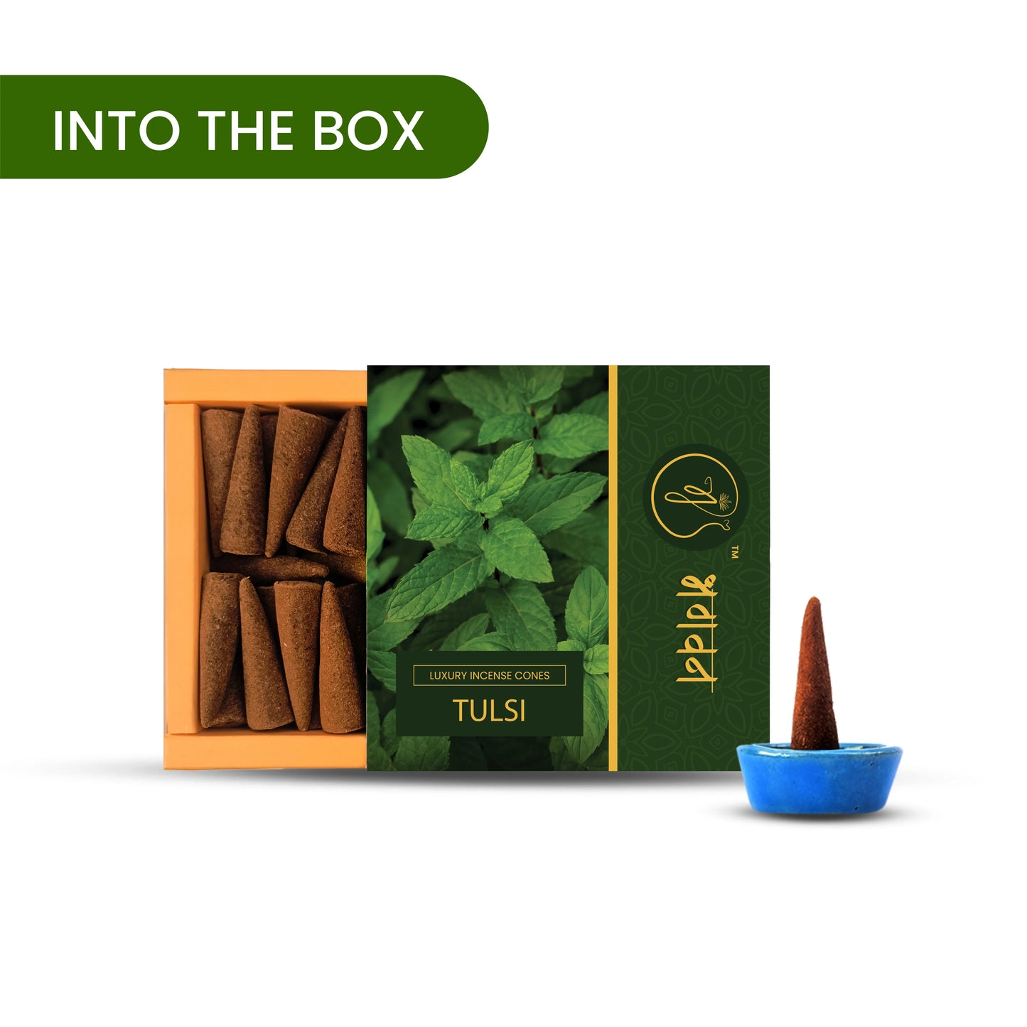 Bhagvan Tulsi Organic Dhoop Cone - Bhagvan