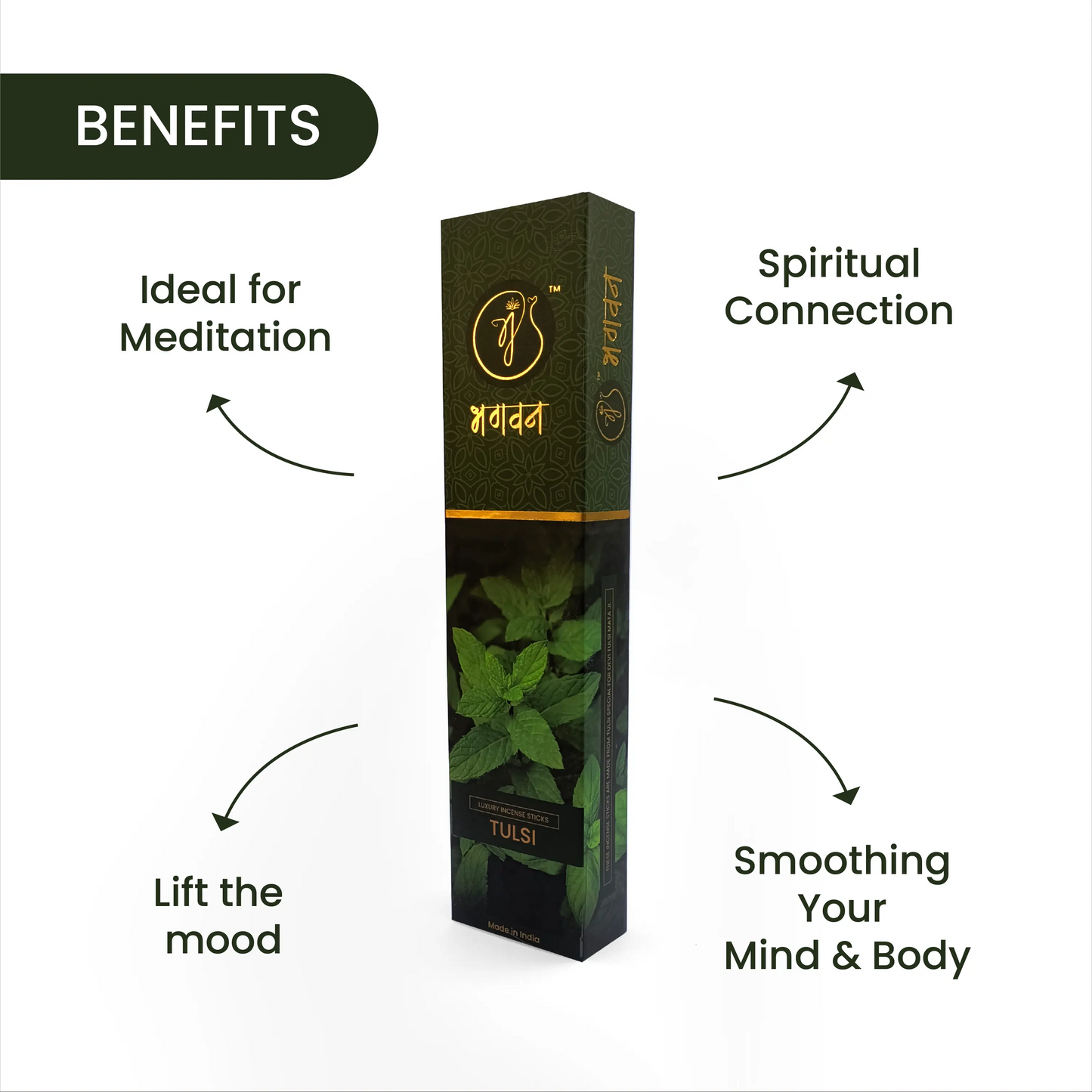 Bhagvan Tulsi Organic Agarbatti - Bhagvan