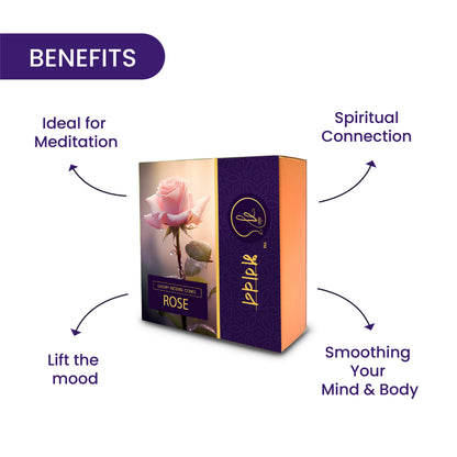 Bhagvan Rose Organic Dhoop Cone - Bhagvan
